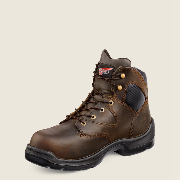 Red Wing Safety Bot Erkek - Flexbond - 6-Inch Toe Metguard - Kahverengi - 87NZOUATF